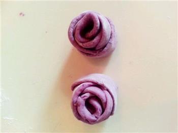 紫薯玫瑰馒头的做法步骤12