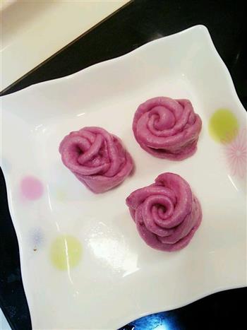 紫薯玫瑰馒头的做法步骤14