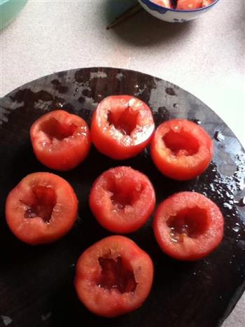 肉酿番茄的做法图解2