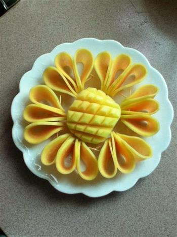 橙汁木瓜的做法图解7