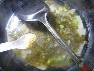 雪菜蚕豆片儿汤的做法图解9