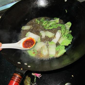 猪油白菜煮粉的做法步骤9