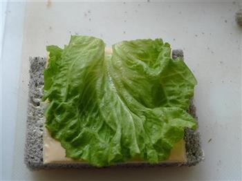 蔬菜午餐肉三明治的做法图解6