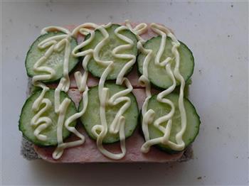 蔬菜午餐肉三明治的做法图解8