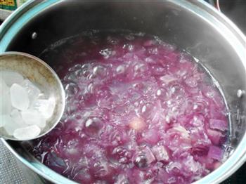 紫薯银耳莲子羹的做法步骤7