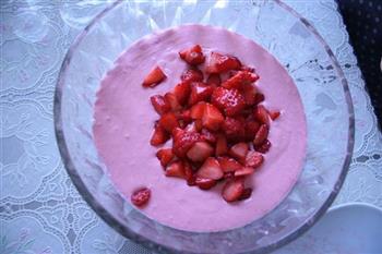 草莓奶香布丁的做法图解4