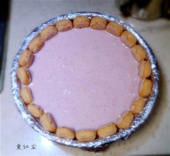 草莓奶酪慕斯蛋糕的做法步骤7