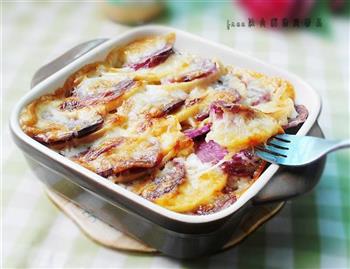 苹果紫薯焗贝壳粉的做法步骤10
