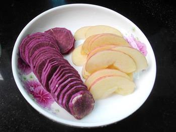 苹果紫薯焗贝壳粉的做法步骤4