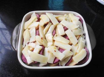 苹果紫薯焗贝壳粉的做法图解9