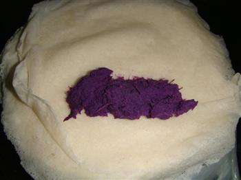 紫薯春卷的做法步骤4