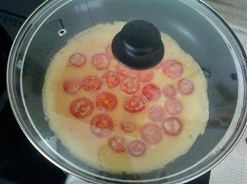 小番茄煎蛋饼的做法图解12