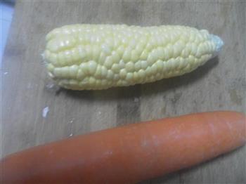 胡萝卜玉米汁的做法步骤1