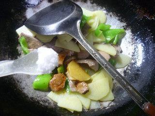 青椒土豆炒猪肝的做法步骤17