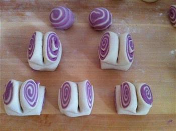 紫薯双色馒头的做法步骤11