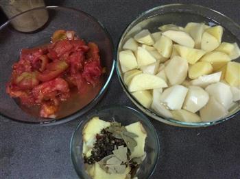 西红柿土豆烧牛肉的做法步骤1