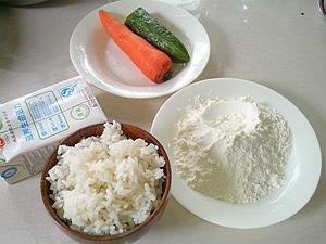 蔬菜米饭饼的做法图解1