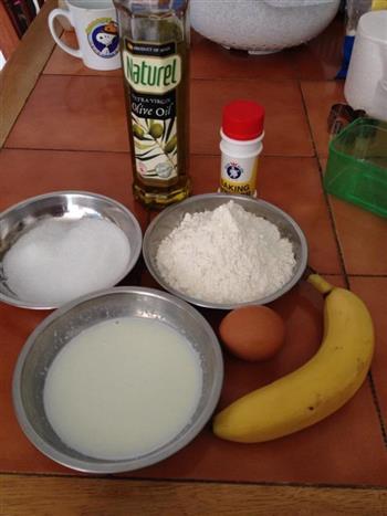 低脂香蕉蛋糕的做法步骤1