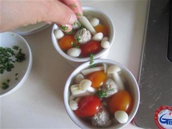 蘑菇番茄肉丸汤的做法步骤11