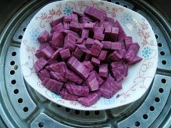 紫薯馒头卷的做法图解1