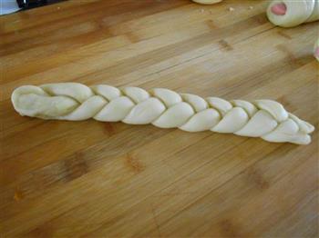 辫子面包的做法图解4
