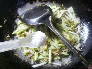 肉末雪菜炒蒲瓜的做法步骤9