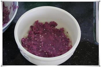 糯米紫薯糕的做法步骤5