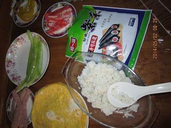 鲣鱼肉松寿司的做法步骤7