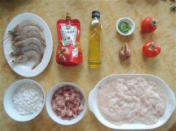 大虾伴番茄酱沙律的做法步骤1