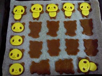 立体熊猫饼干的做法步骤12