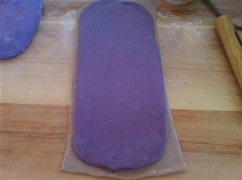 紫甘蓝双色土司的做法图解7