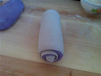 紫甘蓝双色土司的做法图解8