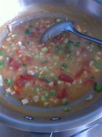 西红柿虾仁疙瘩汤的做法步骤8