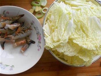 虾炒白菜的做法步骤1