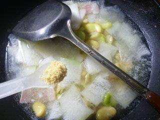 咸肉蚕豆冬瓜汤的做法步骤10