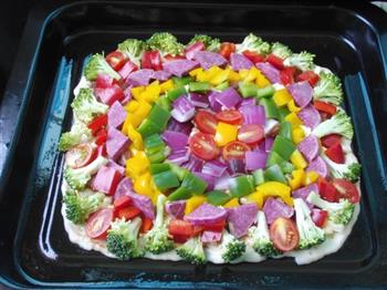 彩虹披萨的做法步骤10