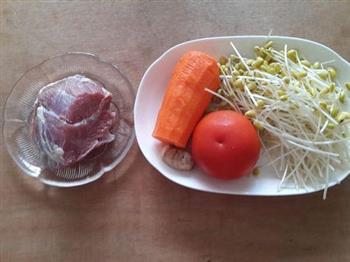 豆芽牛肉汤的做法步骤1