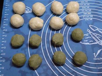 抹茶绿豆酥的做法步骤3