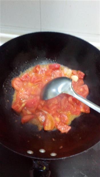 油菜西红柿面的做法步骤3