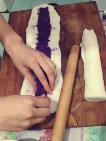 水晶紫薯糕的做法步骤4