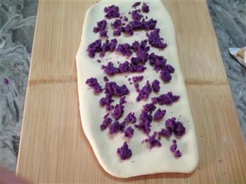 中种紫薯奶香土司的做法步骤9
