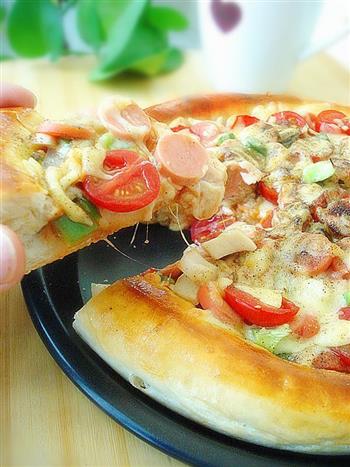 黑椒蔬菜披萨的做法图解11