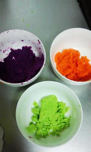 胡萝卜青豆紫薯泥的做法图解7