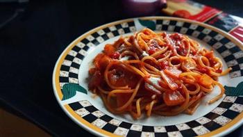 牛肉味番茄意大利面的做法步骤6