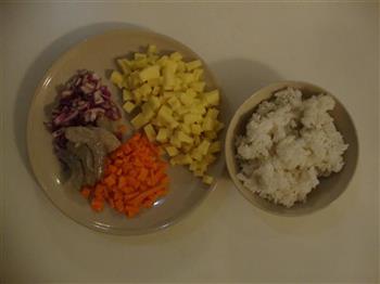 鲜虾芝士焗饭的做法步骤1