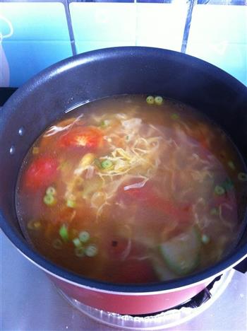 番茄黄瓜鸡蛋汤的做法图解7