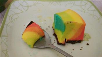 彩虹冻芝士蛋糕的做法步骤11