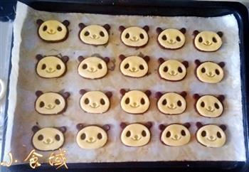 超萌の熊猫饼干的做法步骤8