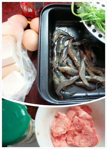 鲜虾烤鸡蛋豆腐的做法步骤1