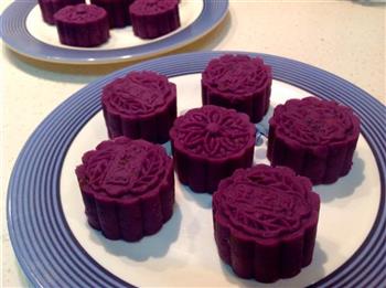 紫薯豆沙糕的做法步骤2